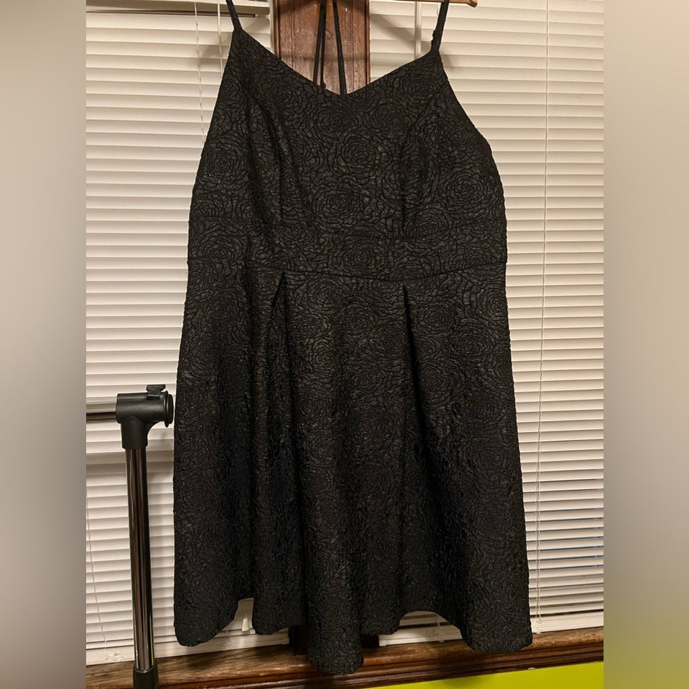 Black babydoll holiday dress/ plus size 16